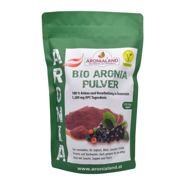 Aronia Bio Pulver 750g (645mg OPC/TL)
